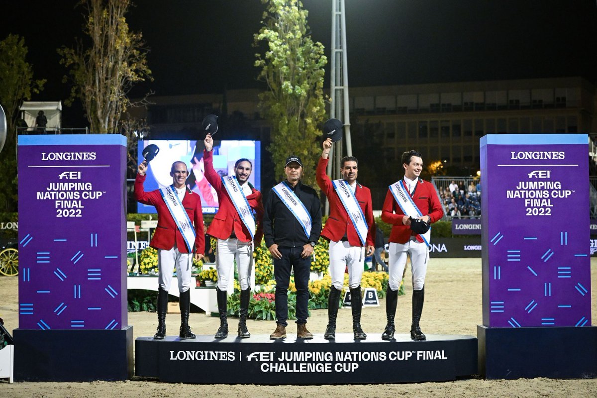 conadeoficial's tweet photo. Equipo mexicano ecuestre hace historia en Barcelona al ganar la Copa Challenge de Salto 🏇 🏆

Primera vez que un combinado nacional 🇲🇽 se adjudica este cetro; el olímpico Nicolás Pizarro encabezó el representativo de nuestro país.

👉 https://t.co/4Dw82JIrZt https://t.co/5fdG9nMEVp