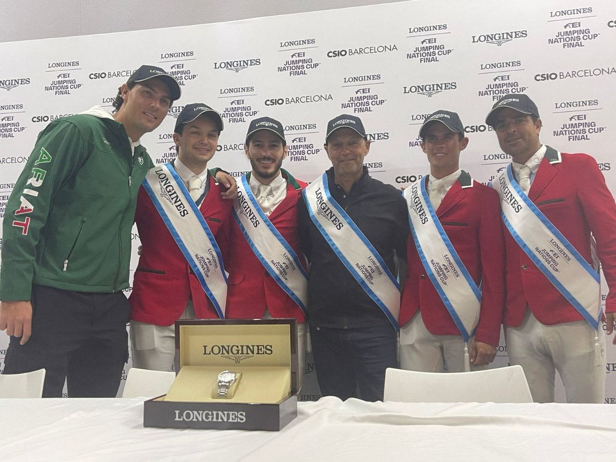 conadeoficial's tweet photo. Equipo mexicano ecuestre hace historia en Barcelona al ganar la Copa Challenge de Salto 🏇 🏆

Primera vez que un combinado nacional 🇲🇽 se adjudica este cetro; el olímpico Nicolás Pizarro encabezó el representativo de nuestro país.

👉 https://t.co/4Dw82JIrZt https://t.co/5fdG9nMEVp