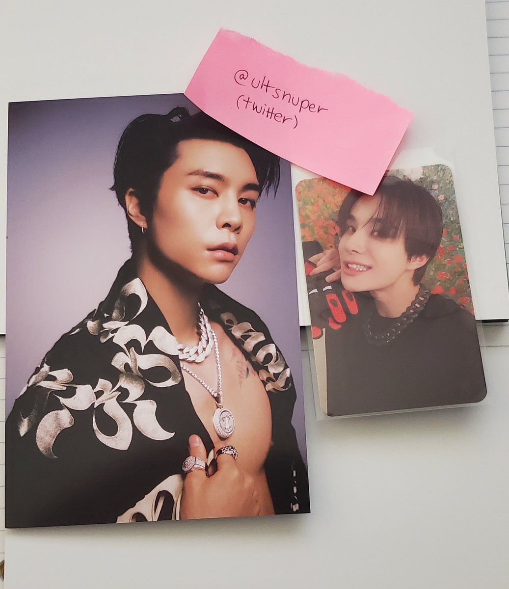 ultsnuper's tweet photo. WTT: NCT 127 2 Baddies

Have: Johnny postcard, Jungwoo pc

Want: Taeil or Doyoung equivalent

US preferred https://t.co/OcUs0tPmeJ