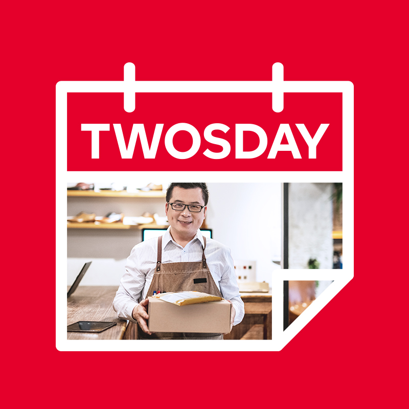 canadapostcorp's tweet photo. This month, we’re turning Tuesdays into TWOSDAYS. Ship one free parcel within Canada and one to the U.S. #FreeShippingTuesdays #TwosDay