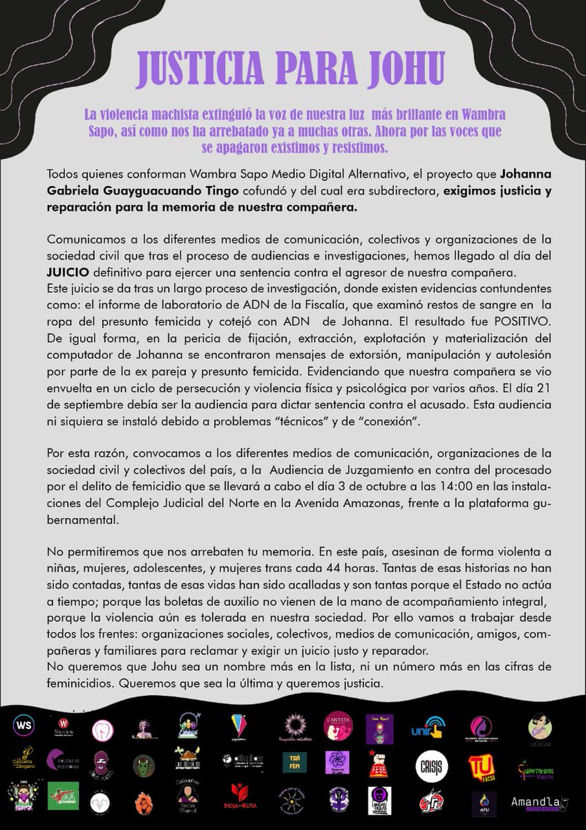 mar_glum's tweet photo. JUSTICIA para Johu #JusiticiaparaJohu @FiscaliaEcuador https://t.co/MuD3fcKDcu