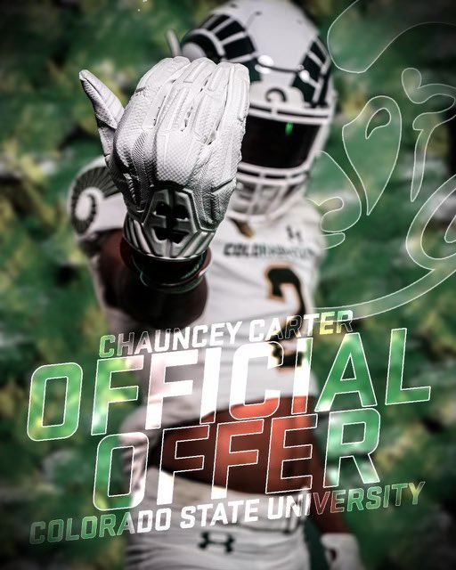 Chauncey 🥷 (@cart9chauncey) on Twitter photo I’m excited to announce I have received an offer from Colorado State University. <a href="/CoachBanks13/">Freddie Banks</a> <a href="/EverettD33/">Everett Daniels</a> <a href="/BSublet/">BSUB</a> I’m excited to announce I have received an offer from Colorado State University. <a href="/CoachBanks13/">Freddie Banks</a> <a href="/EverettD33/">Everett Daniels</a> <a href="/BSublet/">BSUB</a>