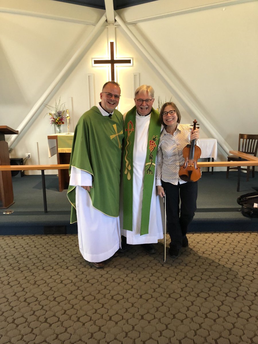 Great to worship with Pastor Martin Malina, Beth the fiddler, and the congregation of Faith Lutheran Church in Ottawa today ⁦<a href="/ESynodELCIC/">Eastern Synod-ELCIC</a>⁩. We affirmed that nothing shall ever be able to separate us from the love of God. A message for these difficult days and all days.