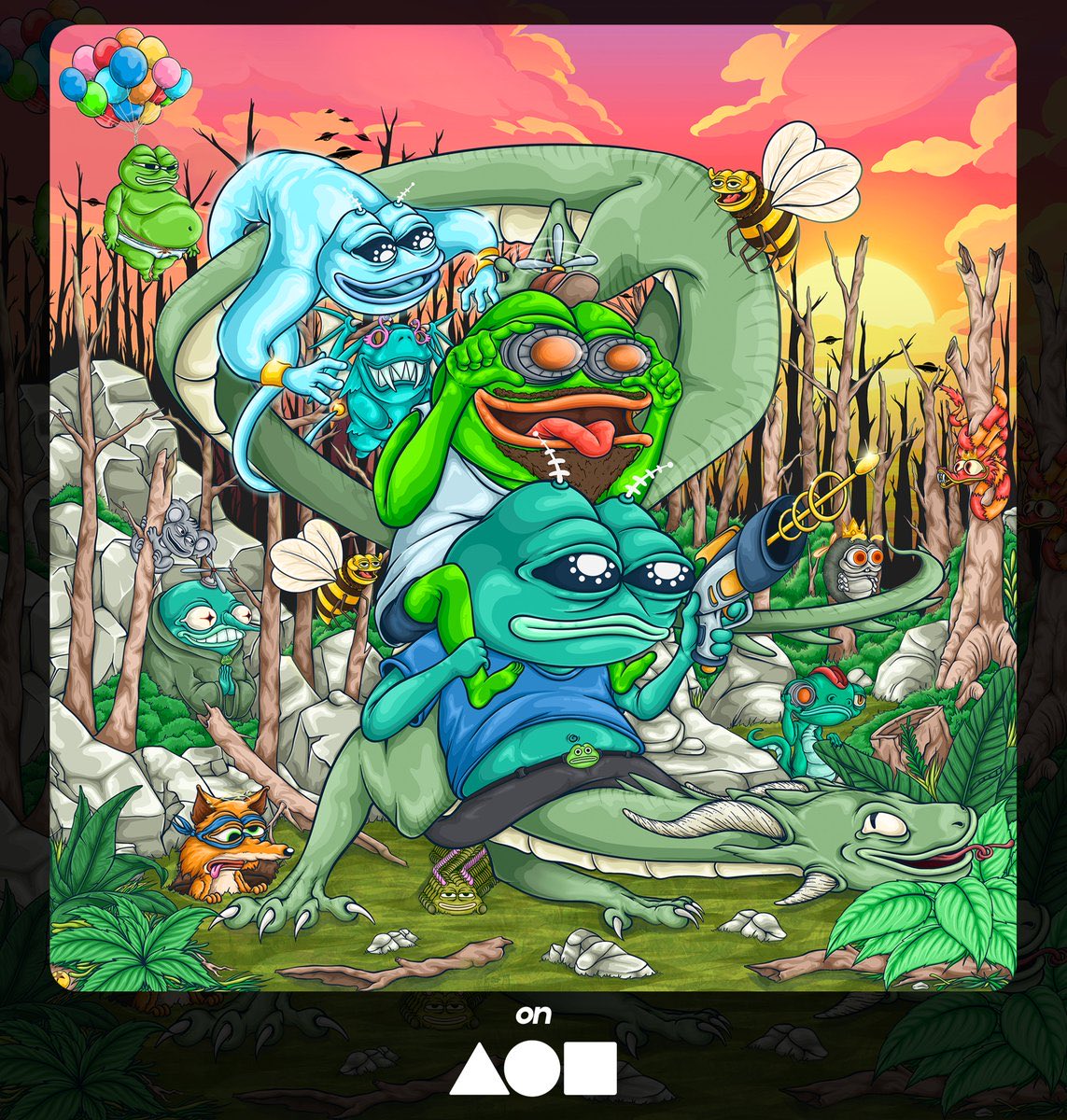 👽"What should i shoot ?"👽 still available on <a href="/foundation/">Foundation 🌐</a> !

🔗: foundation.app/@reseven/frogv…
 
Hope you guys enjoy my artwork 🔫💖✨
#NFTs #NFTCommunity #pepethefrog #FrogFam #NFTdrops #pepe  #Illustration #FoundationNFT