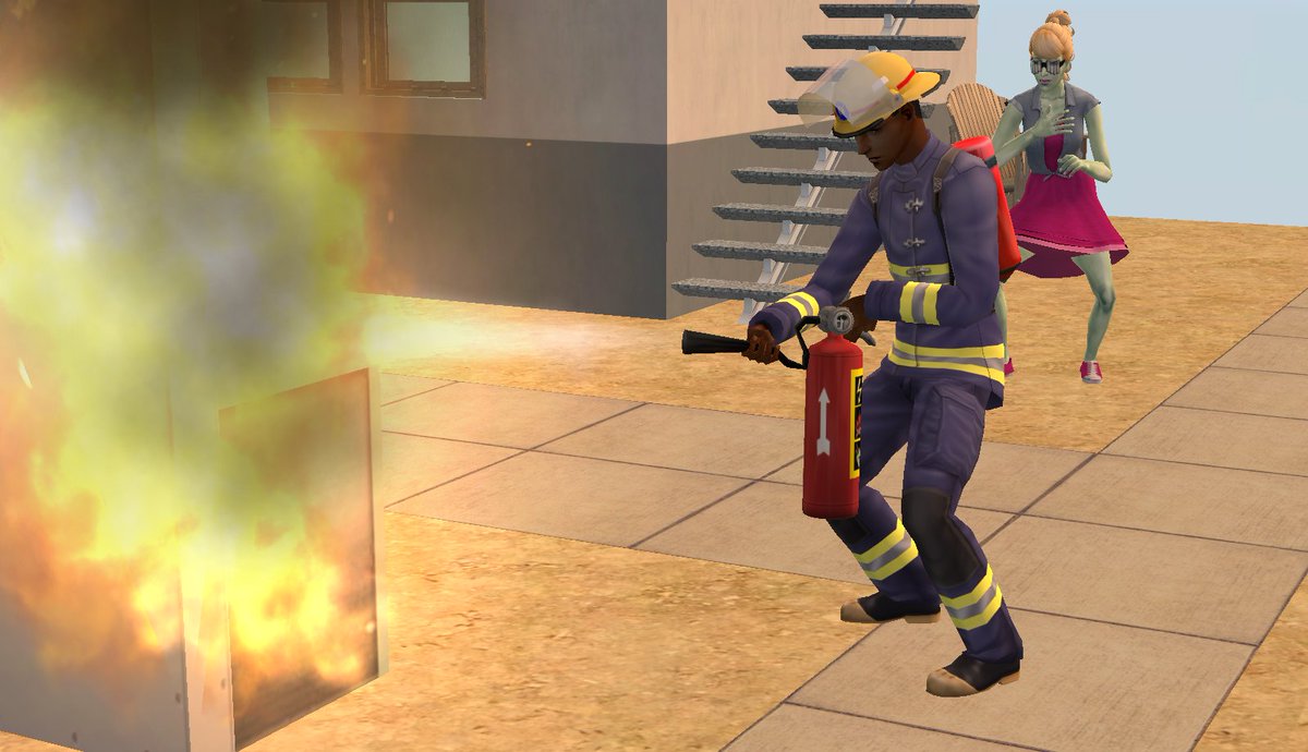 PlumbSim's tweet image. Did Riley start a fire on purpose so a cutie would come and rescue her? Maybe.

Did she tip him handsomely? Definitely!