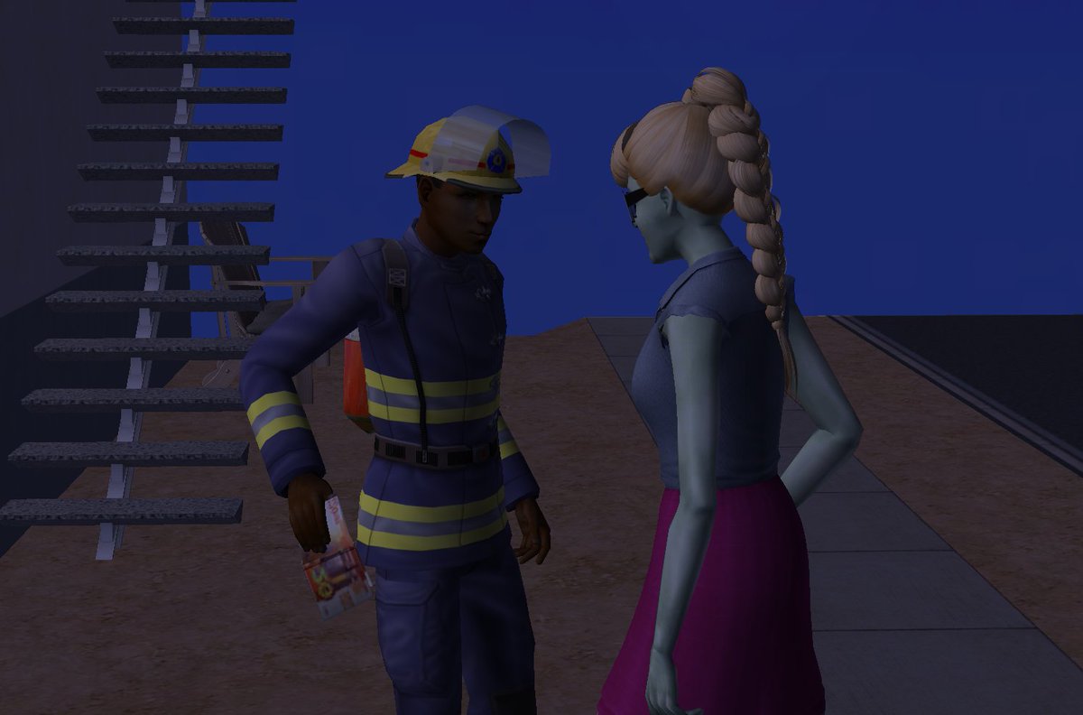 PlumbSim's tweet image. Did Riley start a fire on purpose so a cutie would come and rescue her? Maybe.

Did she tip him handsomely? Definitely!