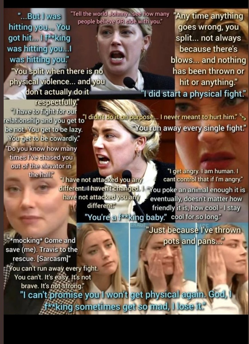 @Jadwiga_01 Impressive how she lied to manipulate her narrative...
#AmberHeardlsAnAbuser #AmberHeardlsALiar #AmberHeardIsAMonster