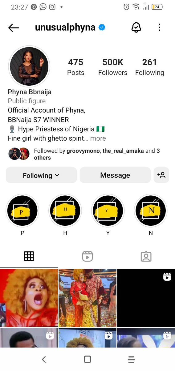 _Lemow's tweet photo. 500K GANG!!! 
Phynation to the world!!
Congratulations Phyna.🥺❤️
#BBNaija 
#BBNajiaS7
@unusualphyna https://t.co/De6ccdCzOr