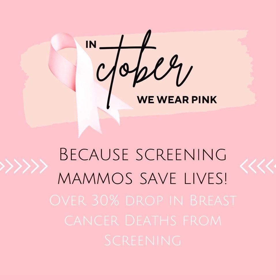 Behind the pink, fundraising galas and fun runs, there is a campaign to save lives. Please, Schedule your Mammogram. #breastcancerawareness #SBI31 @BreastImaging