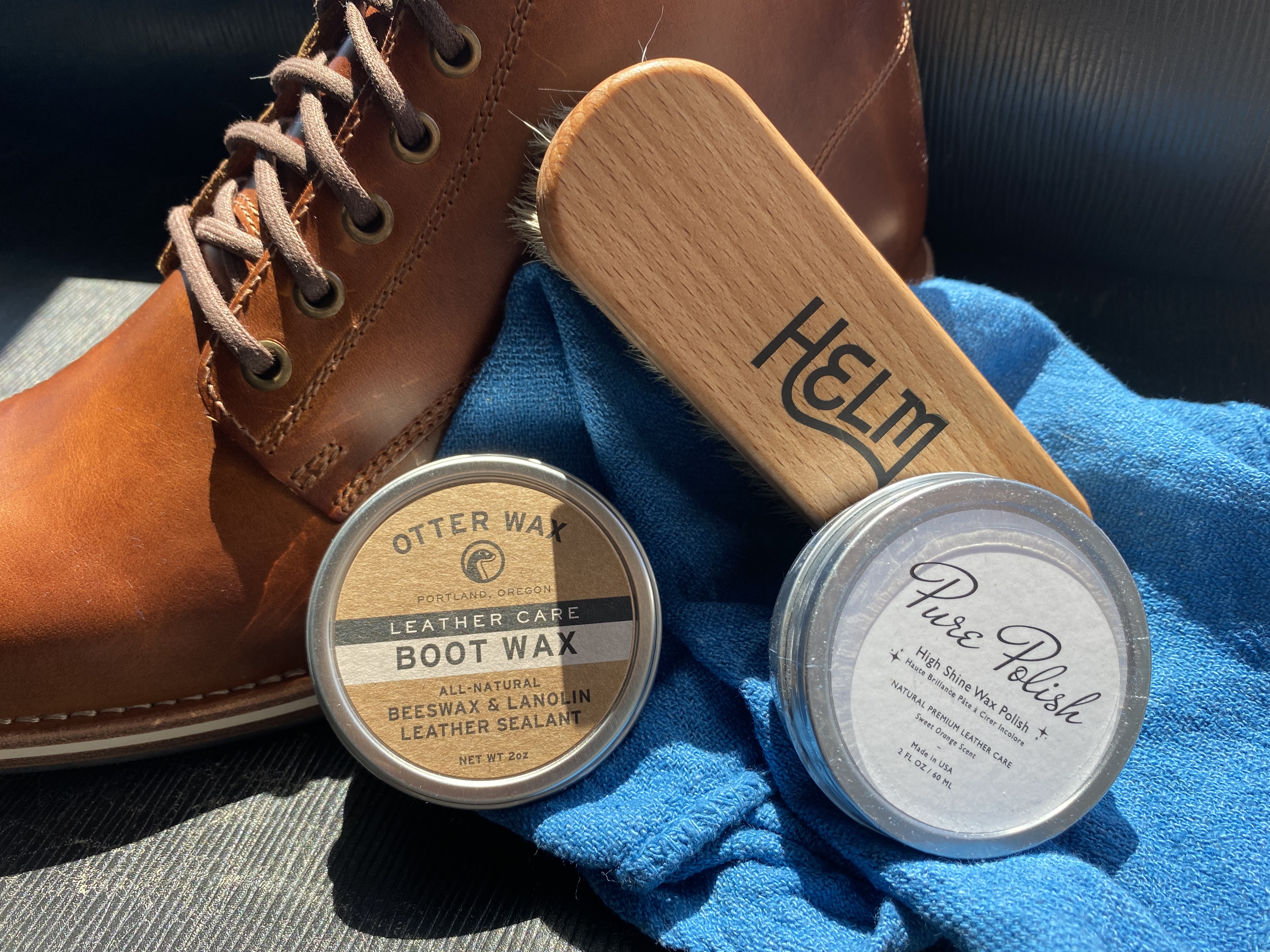 Otter Wax Boot Wax | 2oz | All-Natural Leather Waterproofer | Made in USA