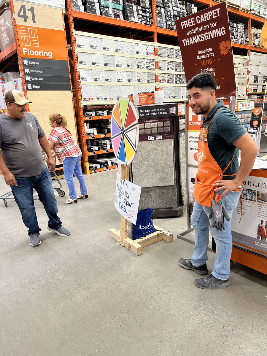 Driving customer engagement with todays weekend services game in flooring !!