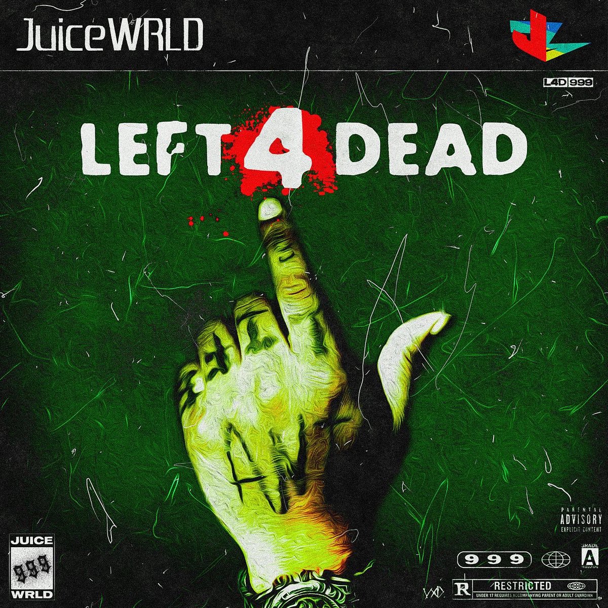 vxdbtw's tweet photo. Juice WRLD “Left 4 Dead” Cover Art! https://t.co/UDdXUYCXVE