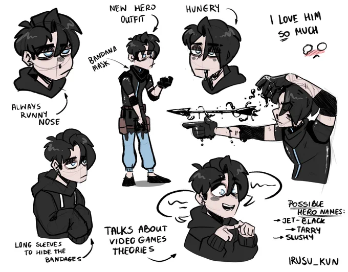 Since it's MHA fall I might draw some more arts of my slime boy🤍 