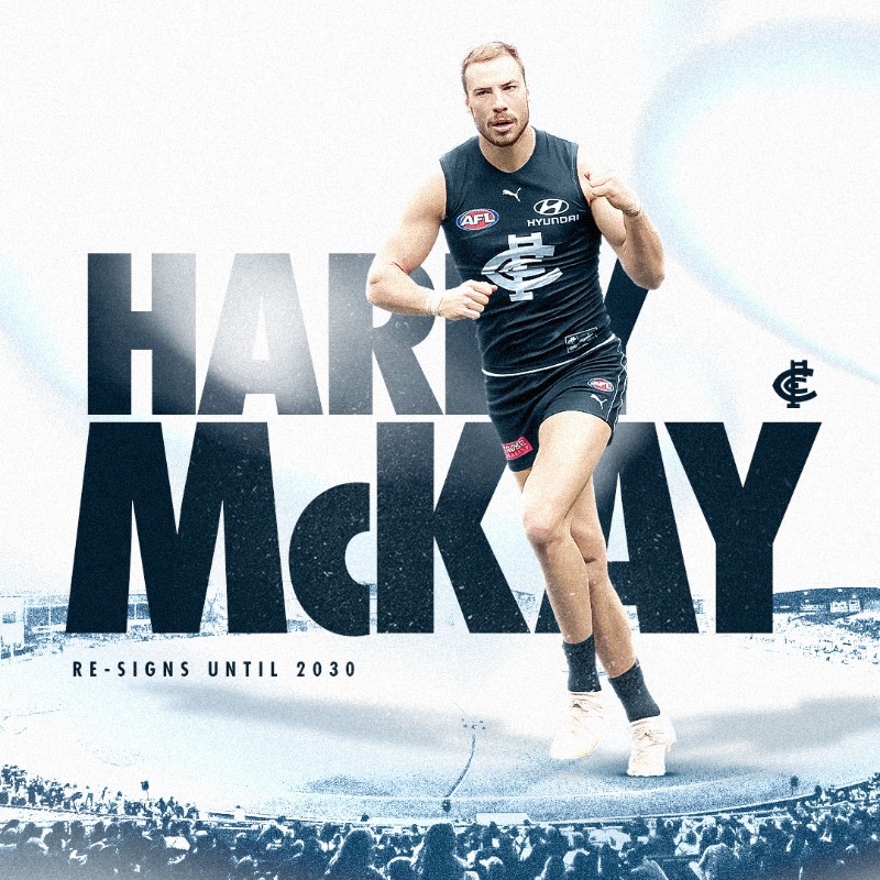 CarltonFC's tweet photo. No.10.  2030.

Harry McKay. 𝐇𝐞𝐫𝐞 𝐭𝐨 𝐬𝐭𝐚𝐲. 💙