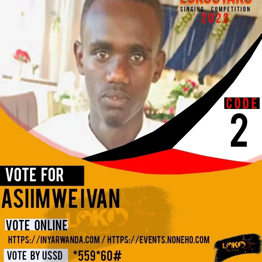 onlylokostars's tweet photo. VOTE FOR YOUR FAVORITE LOKOSTARS ARTISTS 

🚨 KANDA KURIYI LINK 

https://t.co/Mctb9VMd4N

UTORE UMUHANZI WAWE UMUHE AMAHIRWE YO GUTSINDIRA IGIHEMBO NTAMUKURU MURI LOKOSTARS SINGING COMPETITION ⭐️⭐️ https://t.co/XhBz6spzp1