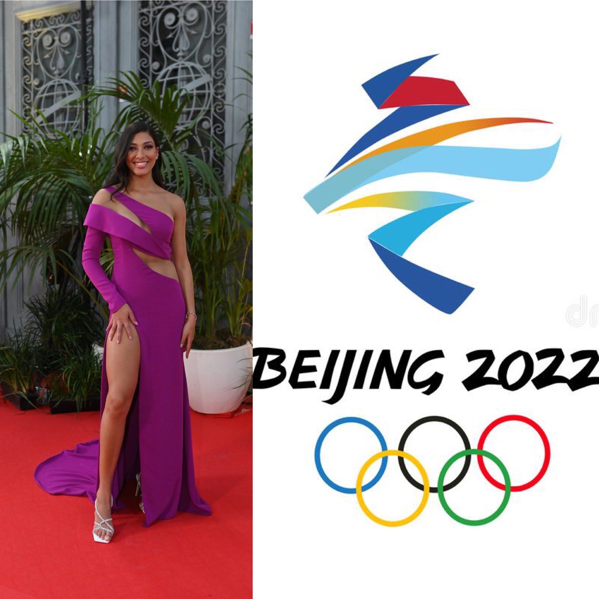 Outfit "Logotipo - Jogos Olímpicos de Inverno 2022".
#globosdeouro