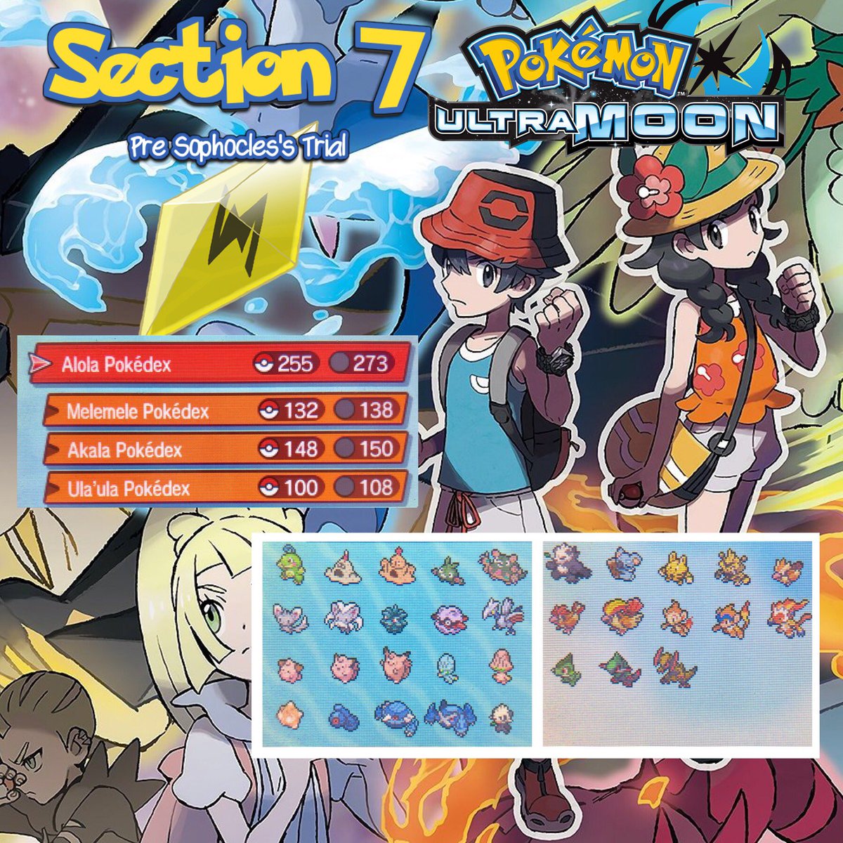 Mewlax1's tweet photo. Section 7 of my Ultra Moon POC done. Politoed can rot in hell for all that trouble! #Pokemon #poc #professoroakchallenge #pokemonchallenge #pokemonusum https://t.co/1IKoQ0DLzS