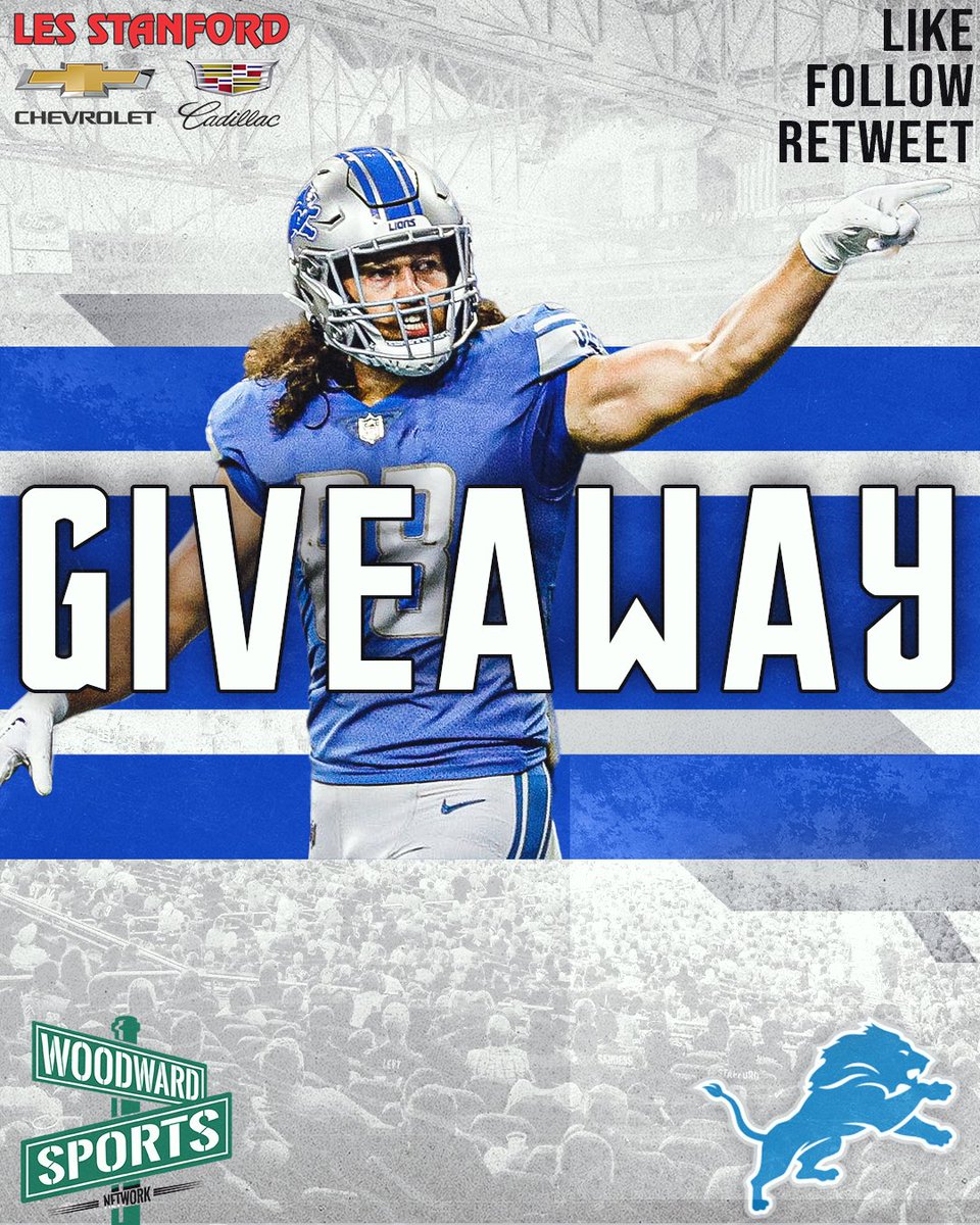 Woodward Sports Network (@woodwardsports) on Twitter photo 🚨Detroit Lions Giveaway🚨
We are giving a TJ Hockenson jersey to ONE lucky winner! All you have to do to enter:
- Like this Tweet
- Retweet this Tweet
- Follow <a href="/woodwardsports/">Woodward Sports Network</a>
*Winner will be selected Tuesday* #OnePride 🚨Detroit Lions Giveaway🚨
We are giving a TJ Hockenson jersey to ONE lucky winner! All you have to do to enter:
- Like this Tweet
- Retweet this Tweet
- Follow <a href="/woodwardsports/">Woodward Sports Network</a>
*Winner will be selected Tuesday* #OnePride