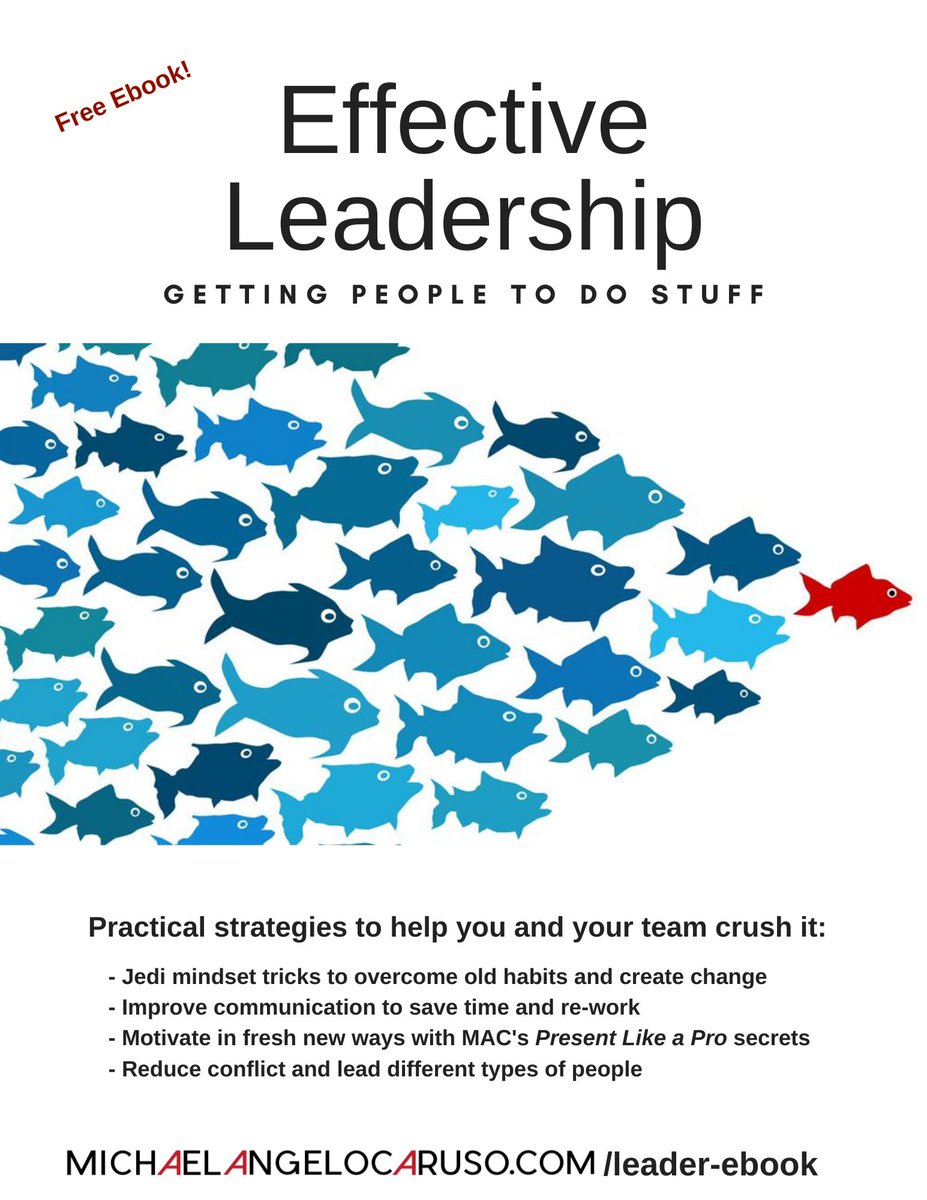 These sensitive times can make #leadership especially challenging.  If you're leading today you need to be at the top of your game.  

This free e-book is packed with tips and techniques for getting people to do stuff.

Link in top Comment below.  

#managertraining #managertips