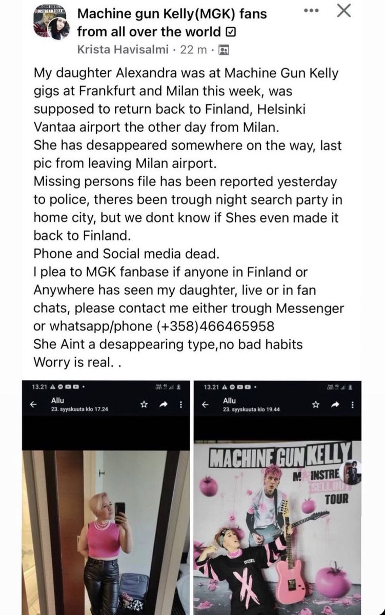mgkthinker's tweet photo. keep a look out est. if anyone has and updates pls contact her mother!!! retweet, share. https://t.co/7XjhiOXyJ7