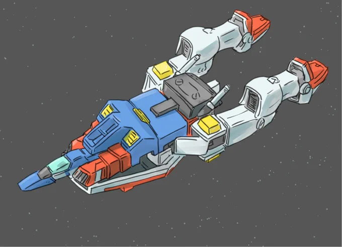 これは以前描いたZガンダムです。 