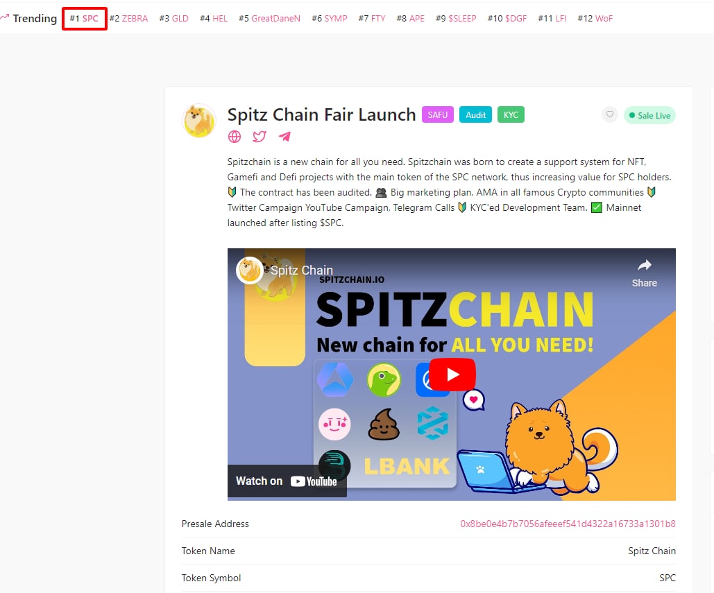 Spitz Chain tweet media