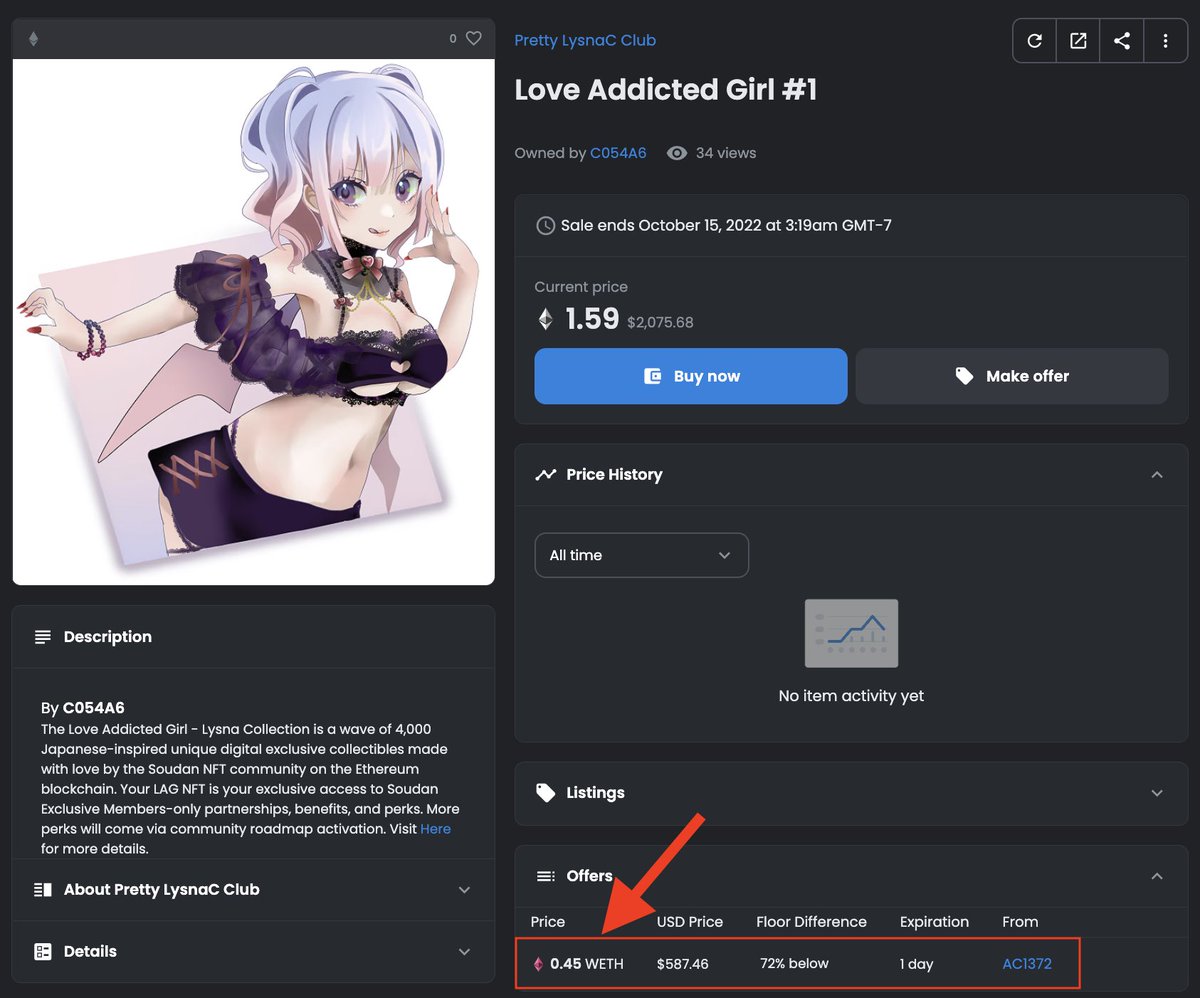 Every one of you has some airdropped NFTs with juicy looking WETH offers on them, and most have probably wondered - are they safe to accept?

I still see a ton of misinformation circulating about these. Let's clear up WHY these are scams, and how it works. 1/🧵