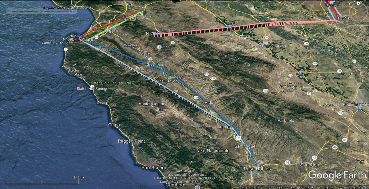 fire_feeds's tweet photo. Firefighting aircraft fighting the #AguajitoFire in #Monterey #MontereyCounty with evacuations for the #GentryHillRd area 
https://t.co/FZXVFrLL0i
#CalFire 
#A460 #N415DF
#C305 #N476DF
#T74 #N439DF
#T75 #N444DF
#T80 #N445DF
Neptune Aviation
#TNKR12 #N476NA
🇺🇸❤️‍🔥 https://t.co/ufJvvyCCqJ