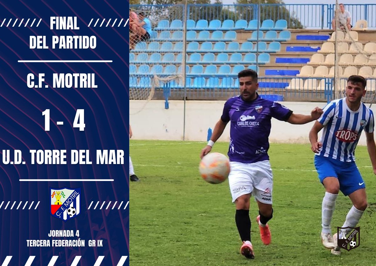 CFMOTRIL's tweet photo. FINAL DEL PARTIDO.
📸 Mucho Deporte.
#cfmotril #tercerafederación #tercerarfef https://t.co/GXocSg6XIy