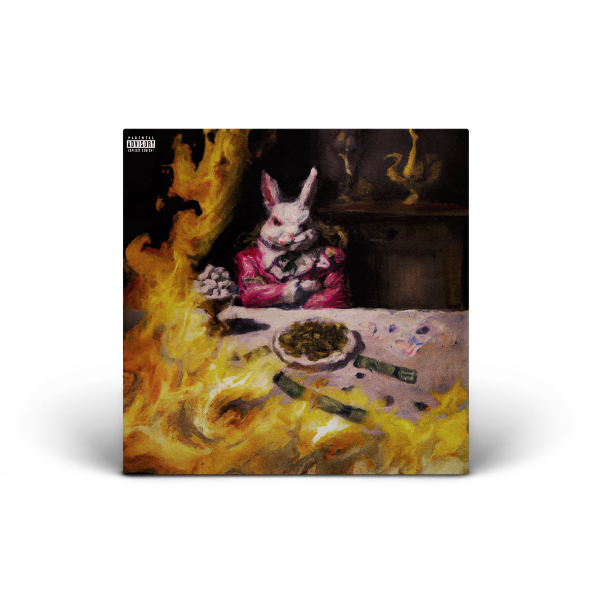 olvrjgr's tweet photo. @FreddieGibbs $$$ ($oul $old $eperately ) 

Album cover • merch concepts 

Y’all fw it? 

🐰big rabbit 

#soulsoldseperately #freddiegibbs #kanetrain #sss #albumcover #coverart https://t.co/RPxe5UIXV8