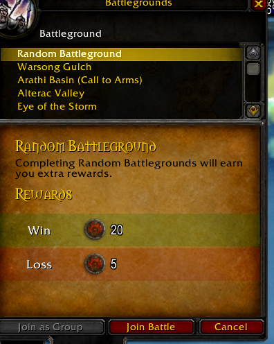 Snoshage's tweet photo. @BrianBirming any plans to fix random bg honor reward? With the wg "nerf" the honor grind is incredibly awful and getting 20 honor for a random bg win when items are 40-60k each is a bit discouraging. https://t.co/uGvXci650W