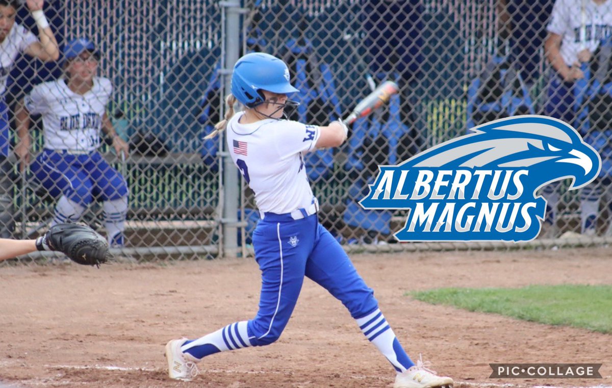 julianapetruzz1's tweet photo. So happy to announce my commitment to Albertus Magnus College to further my athletic and academic career! Thank you to my family and friends for supporting me every step of the way. Can’t wait to spend the next 4 here! 💙🤍 #gofalcons @amc_sb https://t.co/kHYQpM8Qyq