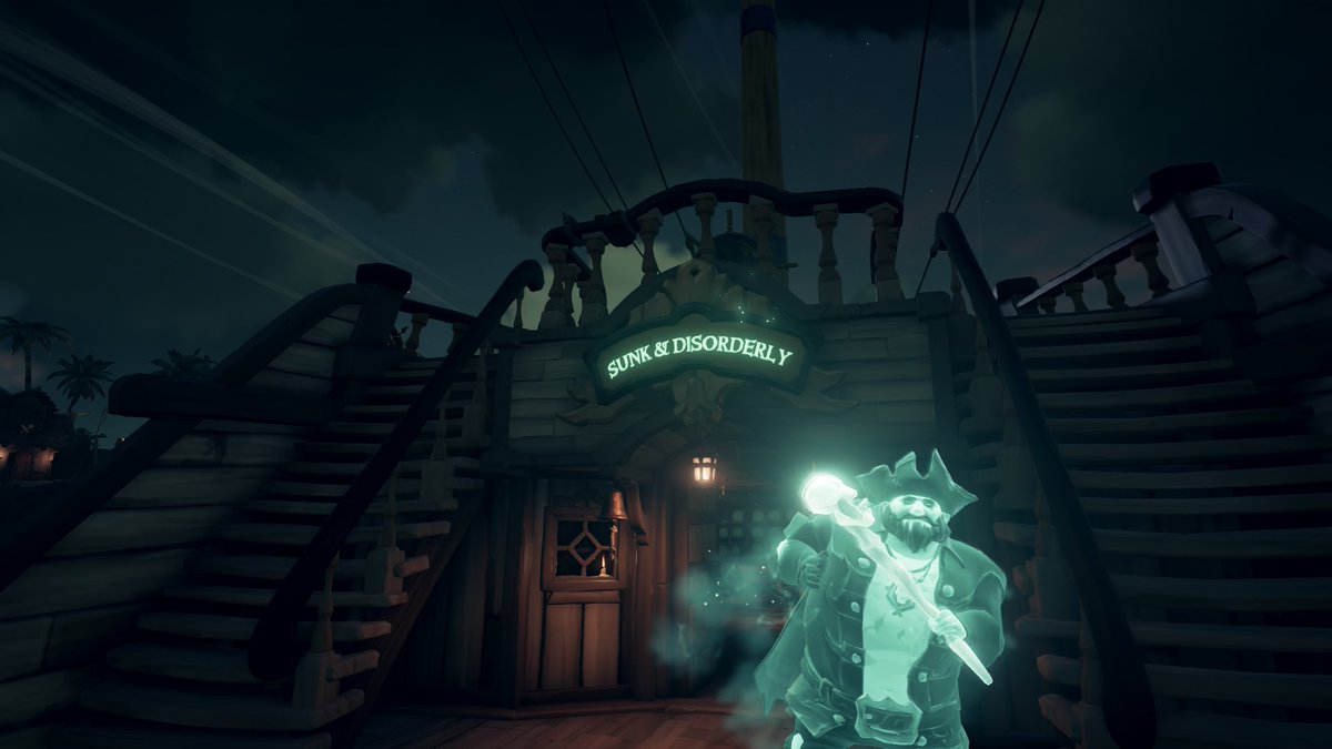 sshteeve's tweet image. Great fun tonight on @SeaOfThieves with @j0toro @Smudge_1011 and @LazyBuzzard_ 

The maiden voyage of Sunk and Disorderly was not uneventful and most certainly fruitful!

Cheers all.

#BeMorePirate
