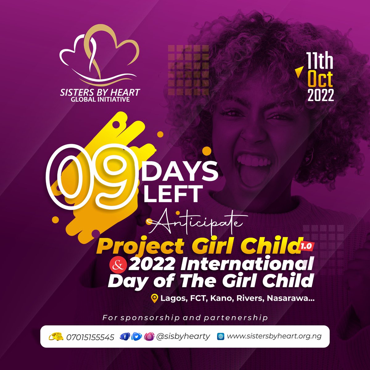 SisByHearty's tweet photo. To send in your support kindly it via the bank details below. 
 
Bank Name:Guaranty Trust Bank
Account Name: Sisters by heart global init
Account No:
0559771850 (NGN)
0559771881 (EURO)
0559771867 (USD)

#ProjectGirlchild #partnership #Girlchildproject #girlchild #sisbyhearty https://t.co/HjxxRMKjwB