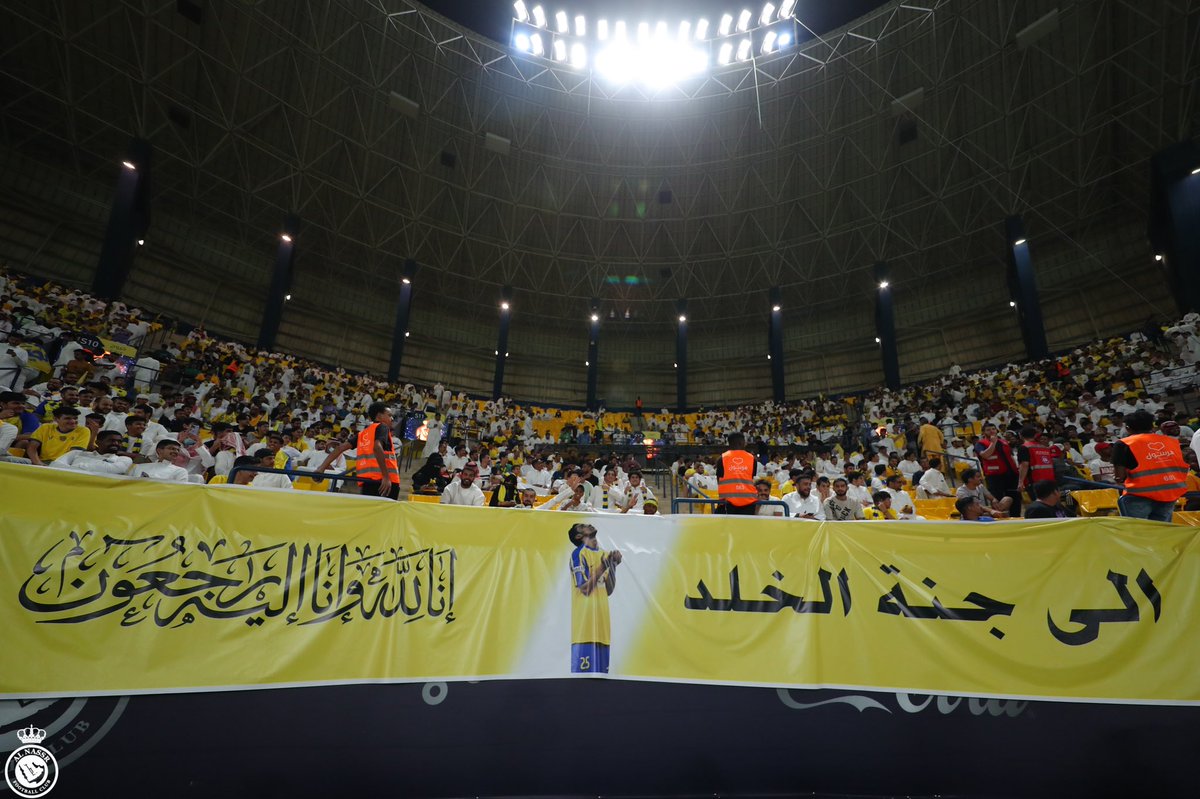 AlNassrFC's tweet photo. إلى جنة الخلد بإذن الله يا خالد https://t.co/qC6u0IBuSi