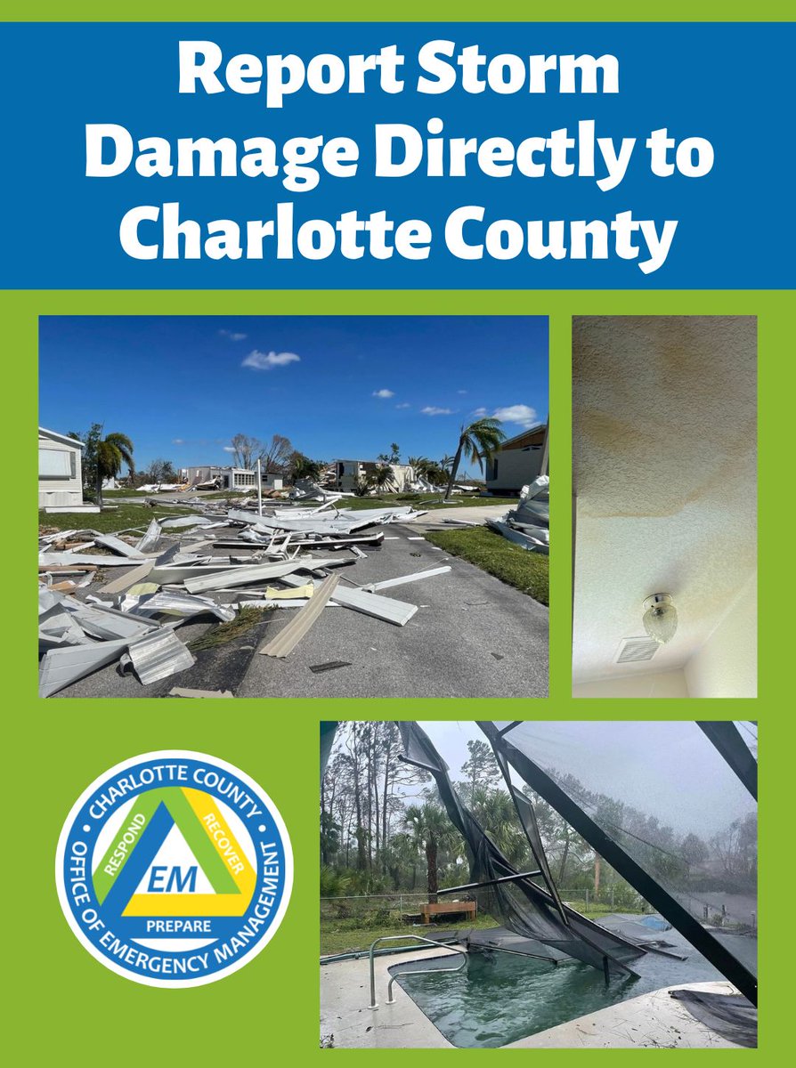 Reporting damage in this system gets the information to county departments quickly and eliminates the need to call it in. The information will help the county compile an extensive list of the damage caused by Hurricane Ian.