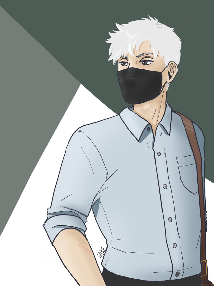 plaincakee's tweet photo. student and prof #kakasaku inspired by the fic TAOL https://t.co/uqXamKdIcc