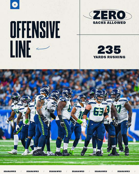 The offensive line allowed 0 sacks today.