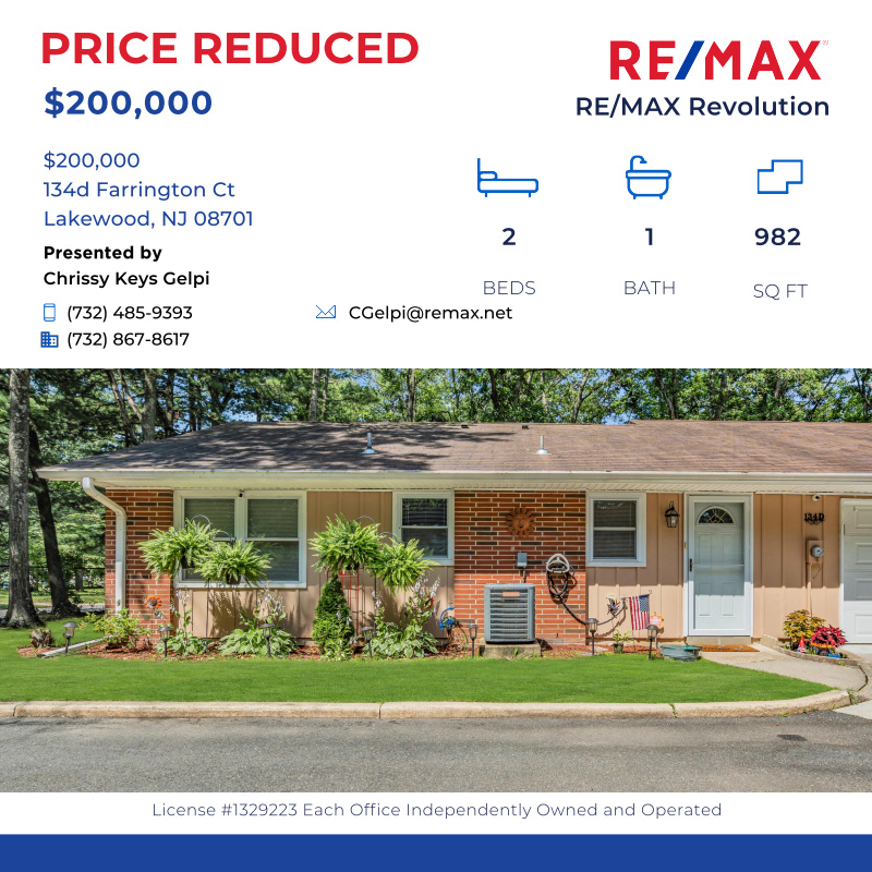 ChrissyKeysNJ's tweet photo. Welcome to Leisure Village!  Located on a quiet street, this meticulously renovated Baronet Model is waiting for YOU.  Featuring 2 bedrooms,...

Click here for details:
https://t.co/ihxDvCNnC0 https://t.co/9N21L97vG6