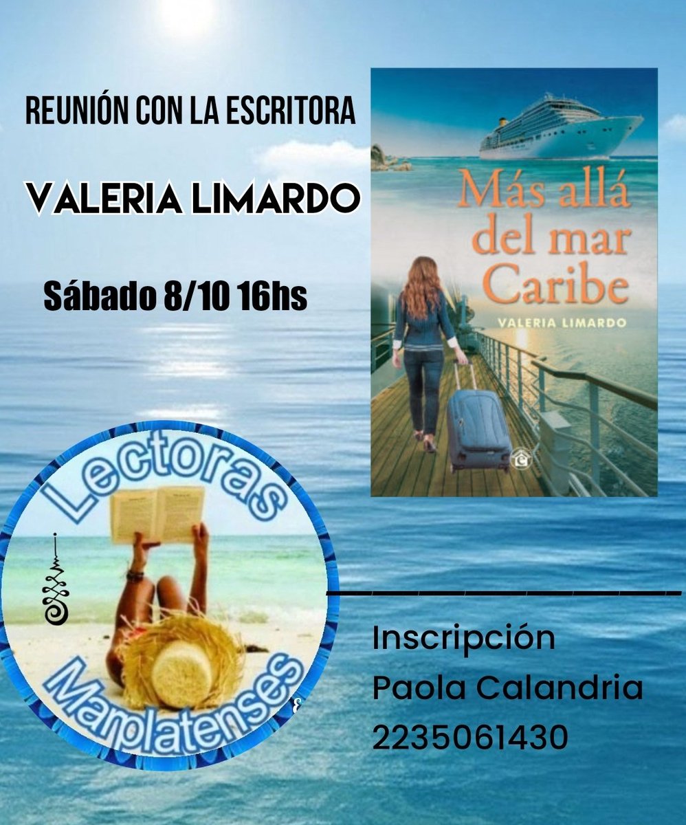 Merienda con la escritora Valeria Limardo en Mar del Plata. Si te interesa participar escribime al WhatsApp 

#MarDelPlata #libros #lectura #encuentroliterario
#clubdelectura #escritores #feriadellibro #mdp #mdq #librosmadp <a href="/valeria_limardo/">Valeria Limardo</a> <a href="/elemporiolibros/">El Emporio Libros</a>