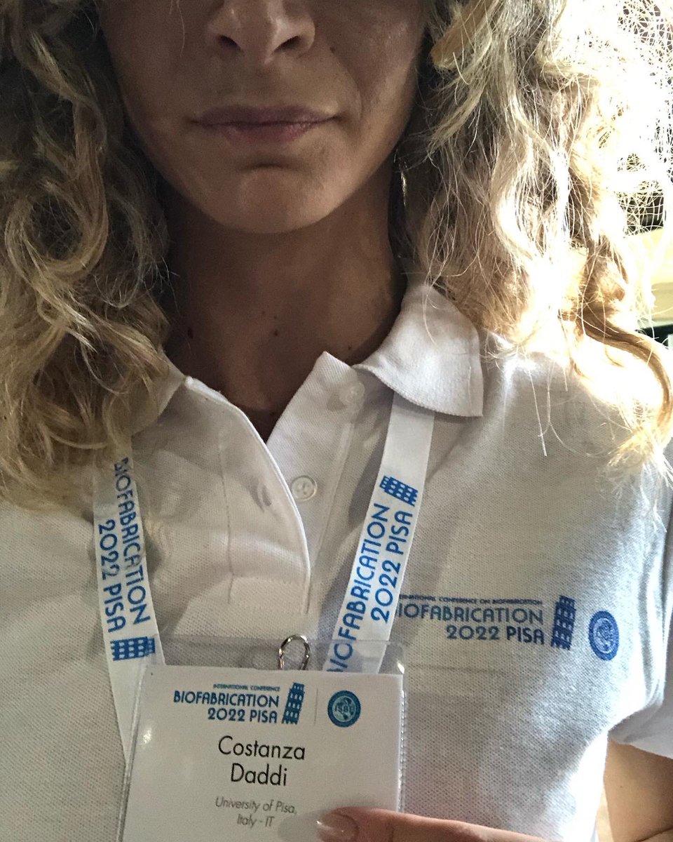 CostanzaDaddi's tweet photo. A few days ago, I had the opportunity to be part of the Organizing Staff of the @Biofab2022 International Conference and to discuss my Master Thesis work with an oral presentation. Excited, honoured and grateful to @Biofab2022 and @BioFabUnipi for the most amazing experience 😍 https://t.co/splAiIPahK