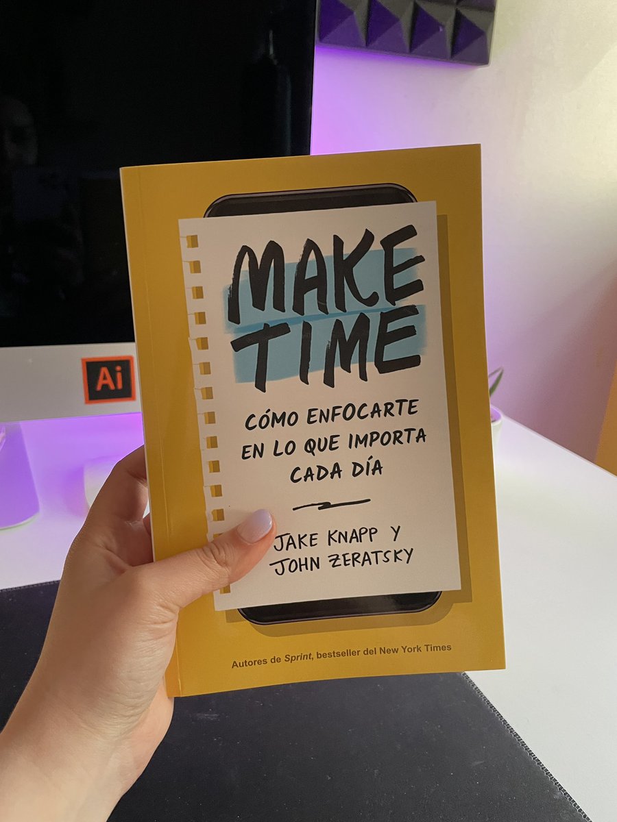 soyandreamons's tweet photo. Al fin me llegó el libro de Make time, de los autores de sprint. Recomendado por @uxcristopher vamos a ver qué tal 🤓 https://t.co/471OlN9vPF