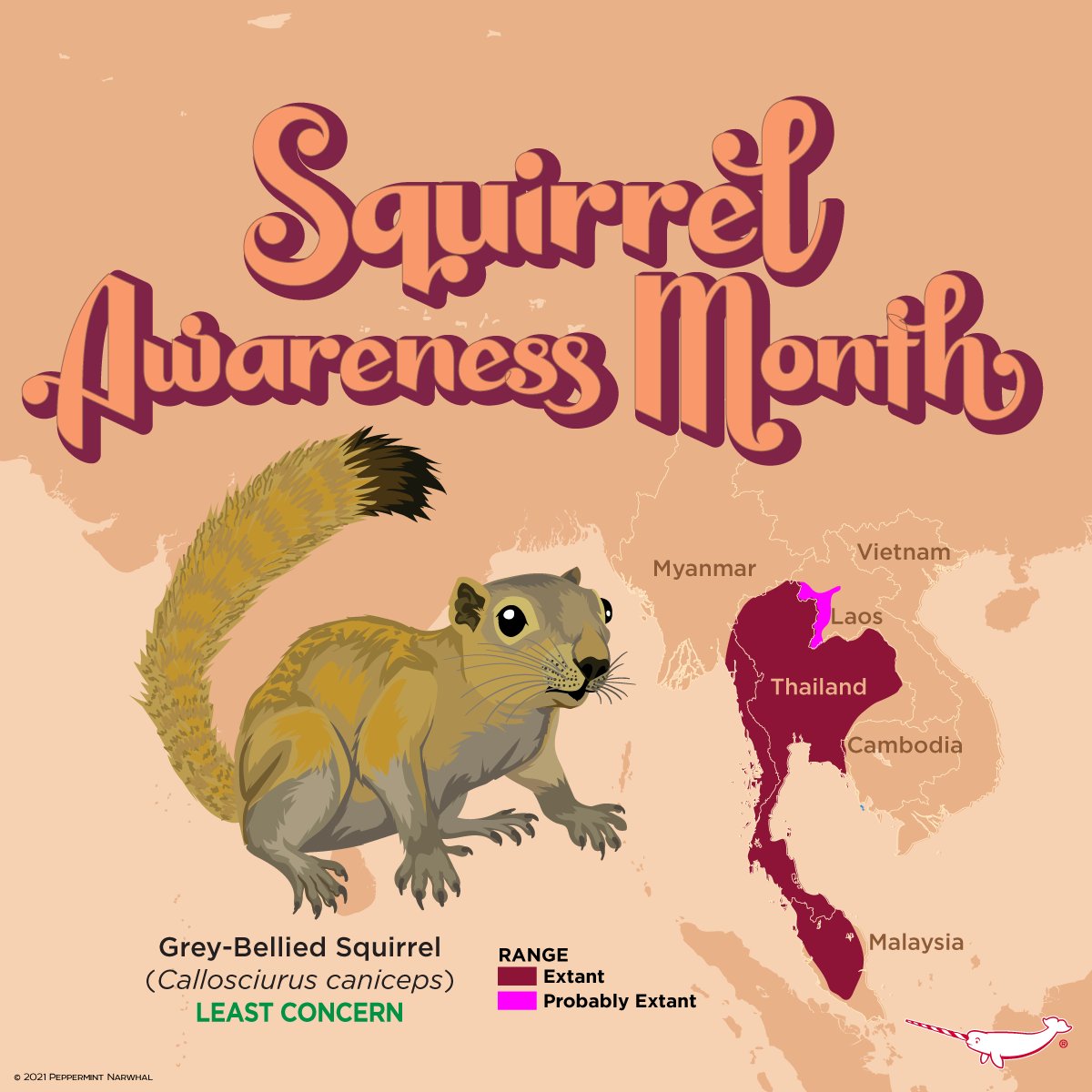 PepomintNarwhal's tweet photo. #SquirrelAwarenessMonth #GreyBelliedSquirrel
2023 #PeppermintNarwhal Animal Holiday Calendar Presale. Reserve Yours Today! Use code: PRESALE at checkout for 20% Off calendars thru 10/31/22
visit: https://t.co/gqm4S4fifV
#SquirrelMonth #SquirrelAwareness #Squirrel https://t.co/L4QWrTjFM6
