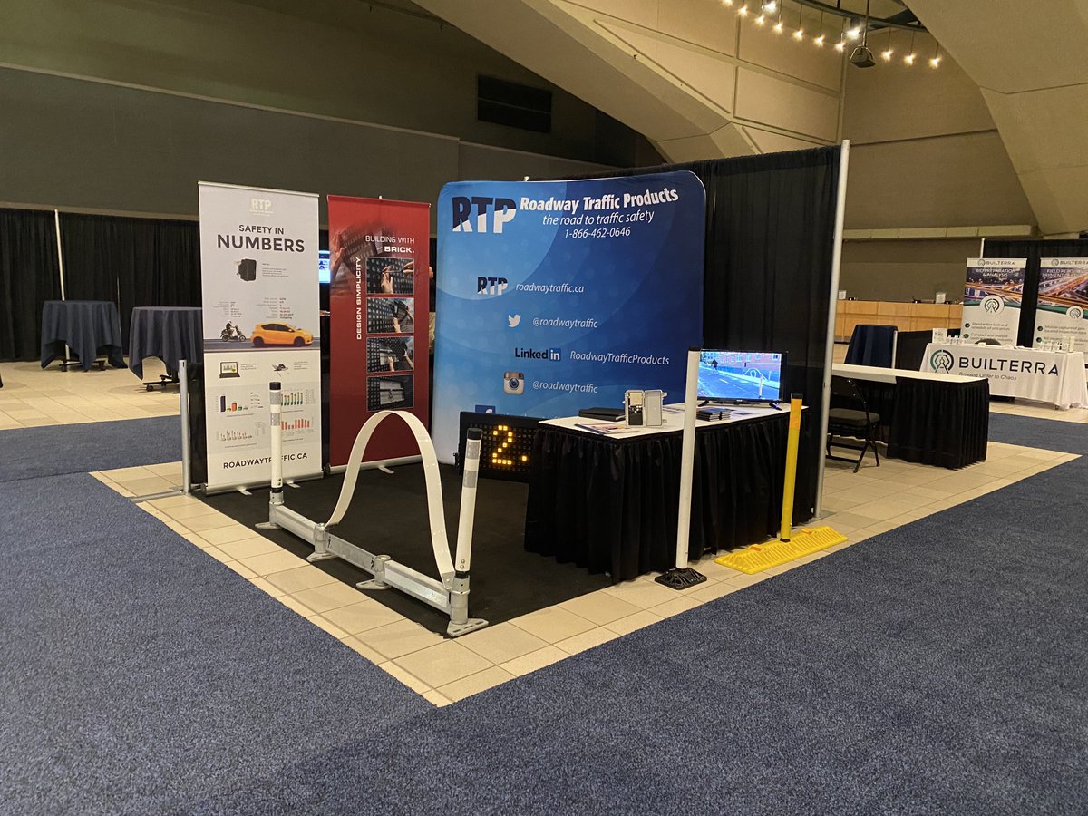 TAC conference 2022 is underway.   Come by our booth to see Bicycle Lane Delineation, Data Collection, DMS Variable Message Signs, #dezignline #Addcobrick #Roadwaytraffic #trafficinnovation #TACCONF