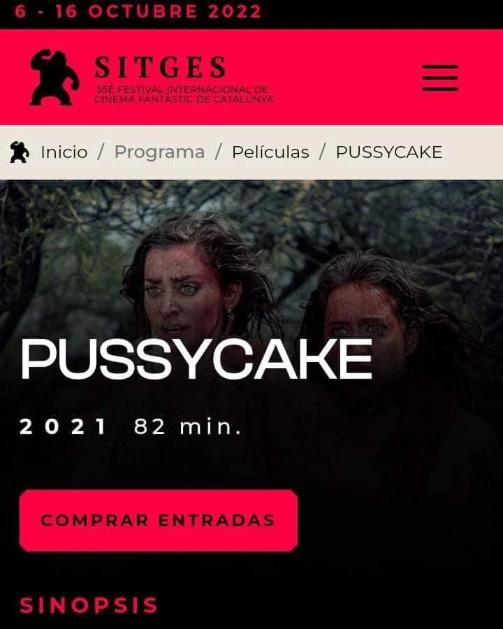 Pussycake participará en el prestigioso Festival de cine fantástico en Sitges <a href="/sitgesfestival/">Sitges Film Festival</a> 

Felicidades al equipo de Pussycake  y al Director Pablo Parés <a href="/PabloPares/">Cine Salvaje</a> 

#cine #Terror <a href="/CinemaClub_MX/">Cinema Club</a> <a href="/Bichocatorceof1/">BichoCatorce</a> <a href="/LaFilmoMaldita/">La Filmoteca Maldita</a> <a href="/dragonfurioso1/">Diefuan</a> <a href="/TvCthulhu/">CthulhuTv</a> <a href="/GuilleLockhart/">Guillermo Lockhart</a>