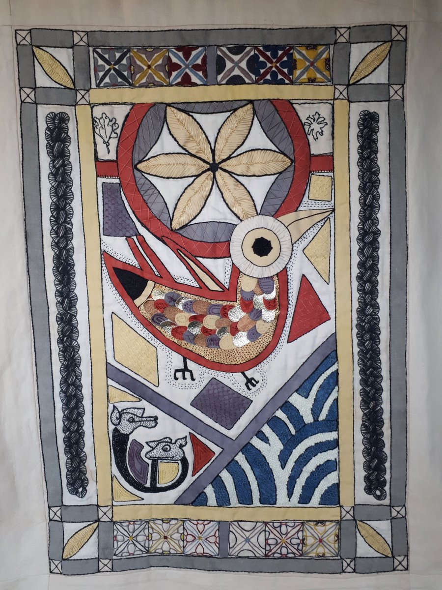 bookof_deer's tweet photo. Two of the wonderful banners produced by 50 volunteers across Aberdeenshire as part of #bookofdeer2022. On display  until the end of October. https://t.co/bWGYMkCRjM