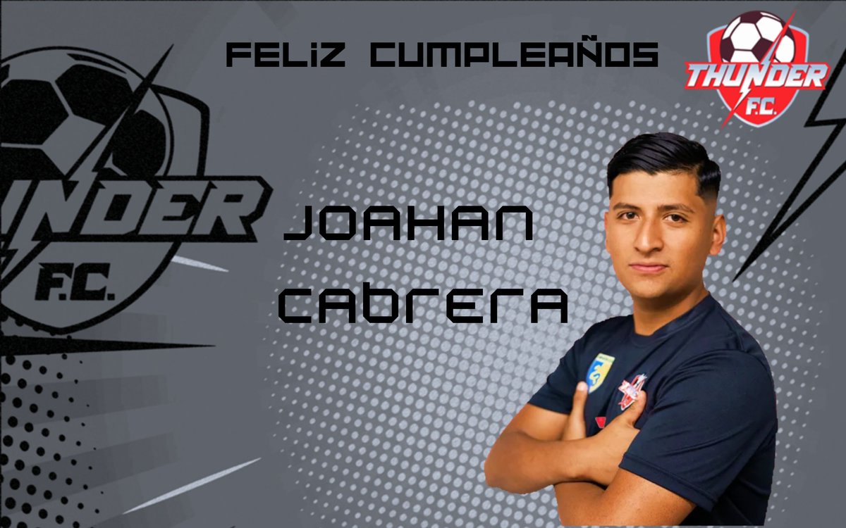 Hoy estamos de fiesta ya que nuestro defensa Joahan Cabrera está cumpliendo años. Muchas felicidades Joahan