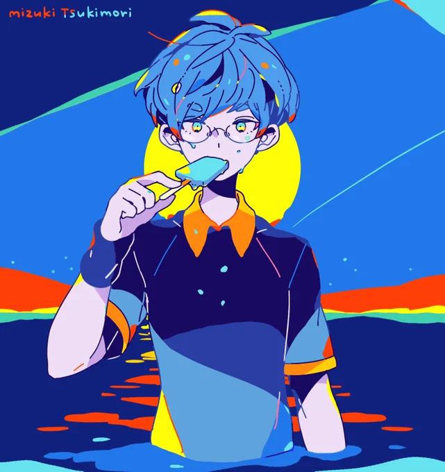  #あなたのあお色の作品を見せてください 