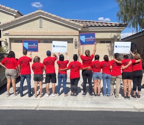 NVLatinoLeg's tweet photo. Great show of support our @NevadaHLC member @sandra4nv and @pazina_julie 🎉 We had a great #Pupusa Lunch before launch 🫓 #NVLeg #Win2020 https://t.co/4UK6IMhKRQ
