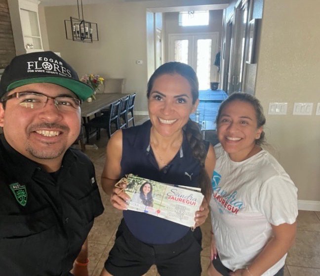 NVLatinoLeg's tweet photo. Great show of support our @NevadaHLC member @sandra4nv and @pazina_julie 🎉 We had a great #Pupusa Lunch before launch 🫓 #NVLeg #Win2020 https://t.co/4UK6IMhKRQ